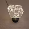 Minecraft Steve 3D LED-Lampe ( Brukt )