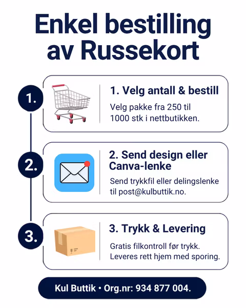 Russekort 350g – Storpakke