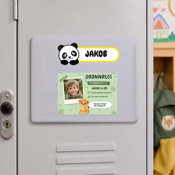 Barnehageruss Family Magnet (Kjøleskapsmagneter 85×55 mm)