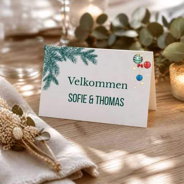 Bordkort Stående & Flatt