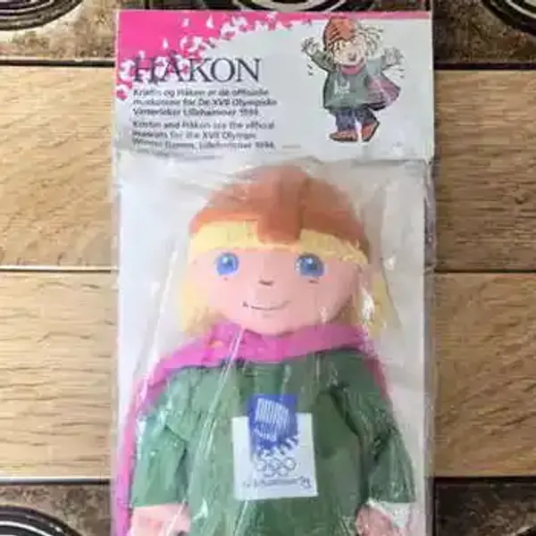 Kristin & Håkon 1994 – Originale OL-dukker i uåpnet forsegling (MINT)