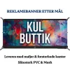 Reklamebanner etter Mål m/ Maljer & Kantforsterkning