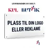 Fasadeskilt & Byggeplasskilt (Alu-sandwich Dibond 3 mm)