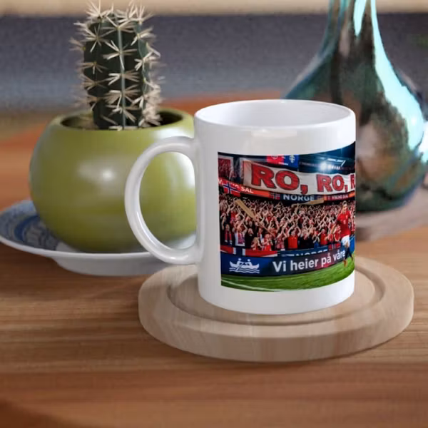Norge Supporter Kaffekopp 3,3 dl – «Ro, Ro Din Båt»