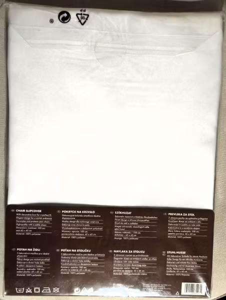 Elegante Stoltrekk med Dekorativ Sløyfe 45×45 cm (Helt nye i forpakning)