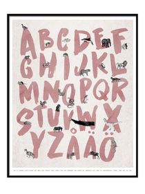 Alfabet Poster - Rosa