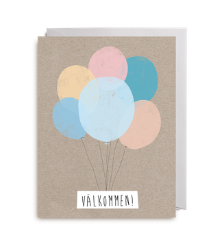 Inbjudningskort - Balloons!