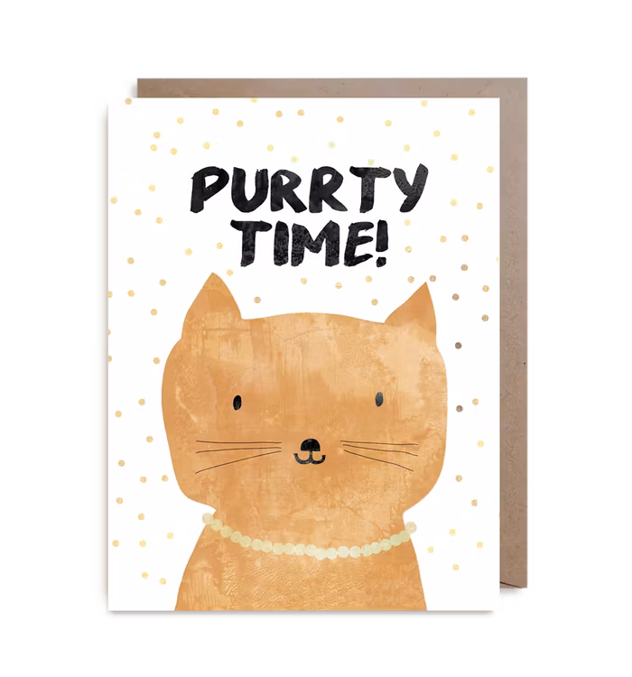 Inbjudningskort - Purrty time!