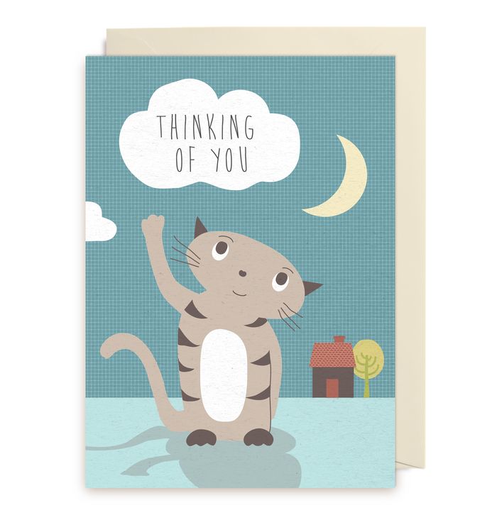 Kort - Thinking Cat