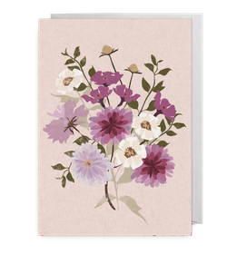 Kort - Bukett Rosa
