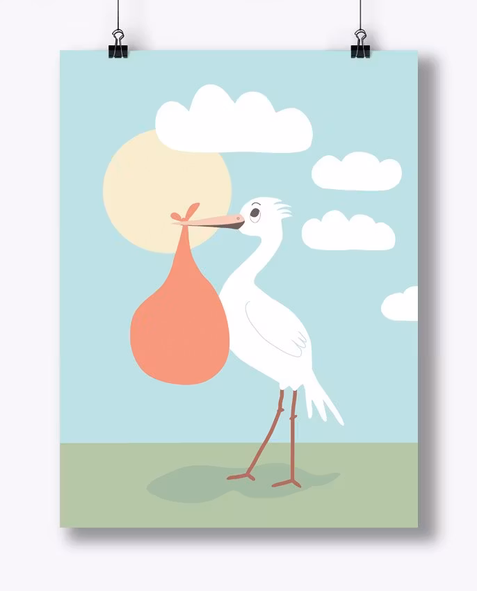 Poster - Stork
