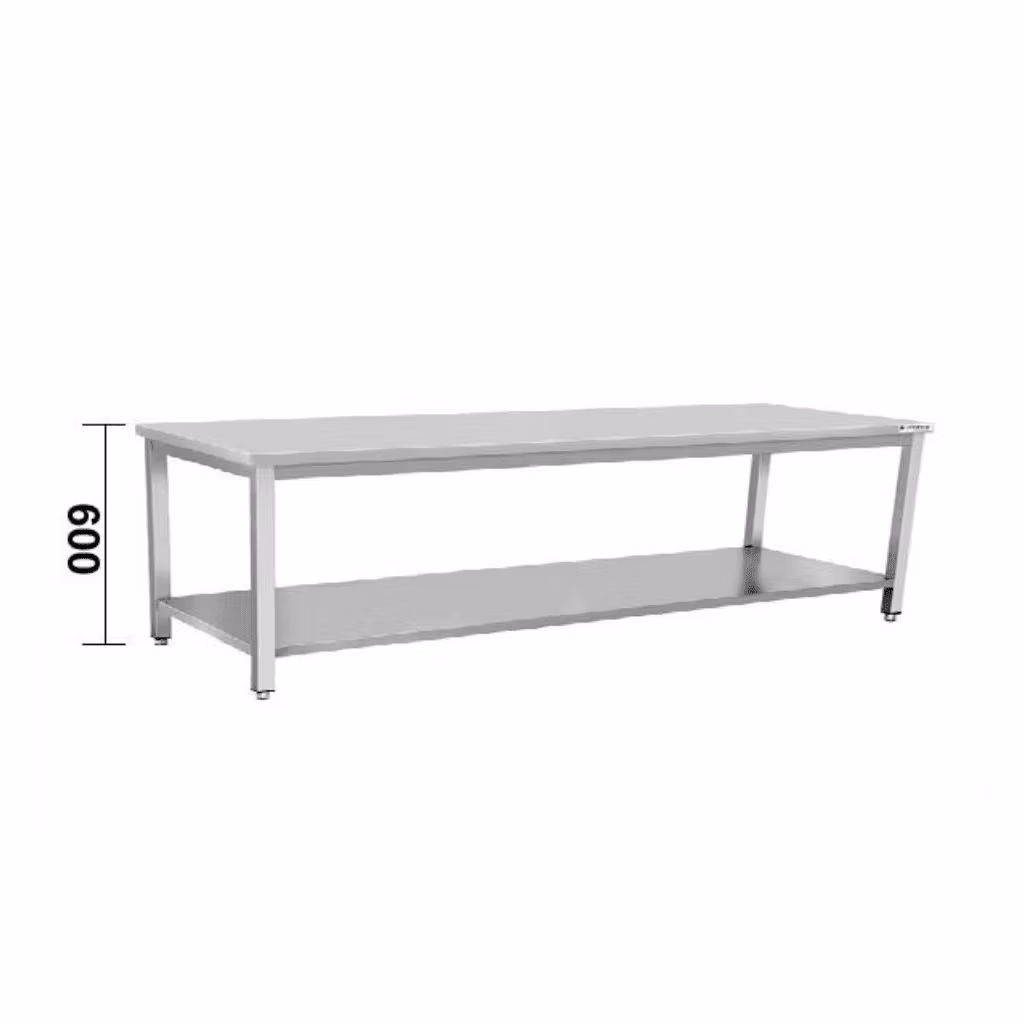 Arbetsbänk Premium låg - Professionell köksutrustning för restaurang | Kitc