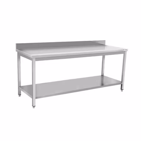 Arbetsbänk Eco i rostfritt stål – 1400 × 600 mm