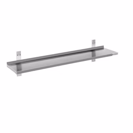 Vägghylla Eco i rostfritt stål – 1400 × 300 mm