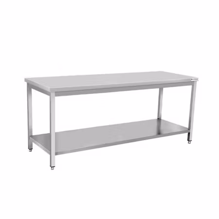 Arbetsbänk Eco i rostfritt stål – 1000 × 700 mm