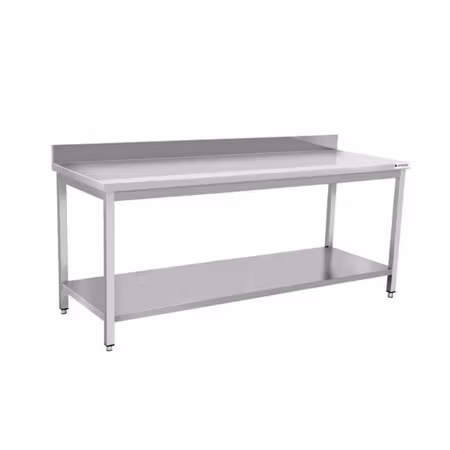 Arbetsbänk Eco i rostfritt stål – 1600 × 700 mm