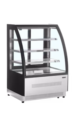 Tefcold LPD900C/BLACK – kyld displaydisk med välvt glas