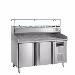 Pizzakylbänk 2 dörrar med kylränna GN1/3 – Tefcold PT1200
