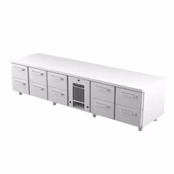 Grillkylbänk – Coolpart VLG-24010 med 10 draglådor