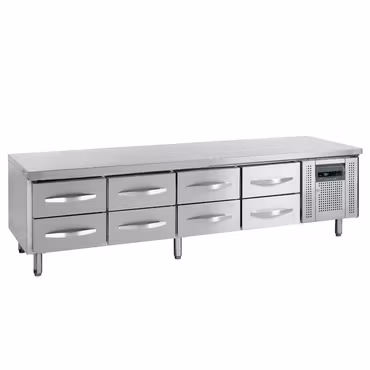 Grillkylbänk – Tefcold UC5480 med 8 draglådor