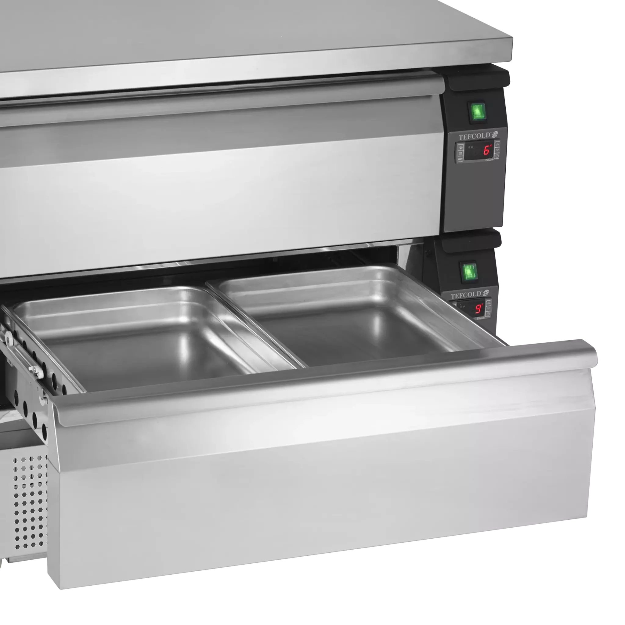 Grillkylbänk – Tefcold UD1-2 med 1 draglådor för 2 GN1/1