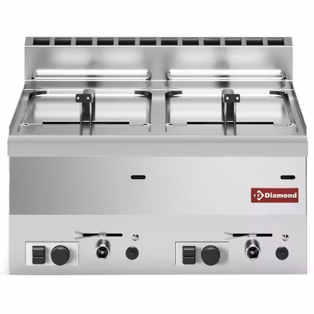 Fritös gas Diamond G60/F16-6T-N – 2 × 8 liter