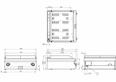 Stekhäll RM GASTRO RM700 FTH-708-E