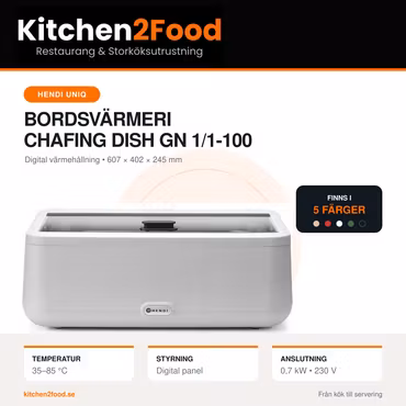 Bordsvärmeri - Chafing Dish HENDI UNIQ, GN1/1-100