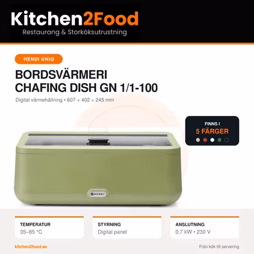 Bordsvärmeri - Chafing Dish HENDI UNIQ, GN1/1-100