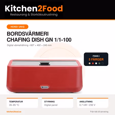 Bordsvärmeri - Chafing Dish HENDI UNIQ, GN1/1-100