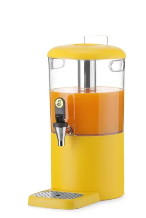 HENDI UNIQ Juicedispenser – 4 liter, gul, vit, svart