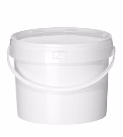 Hink, HENDI, yta för tryck eller etikett: 810x155 mm., 11,3L, vit, ⌀300x(H)230mm