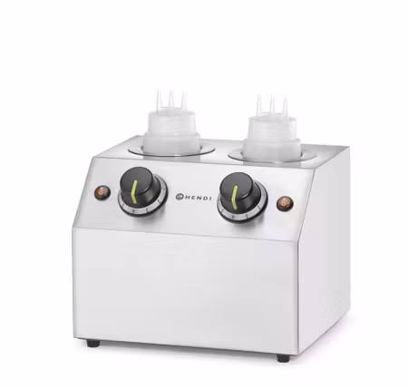 Såsvärmare, HENDI, dubbel - 2x0,65L, 220-240V/400W, 270x223x(H)282mm