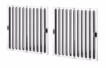 Väggmonterad ventilationskåpa, bultmonterad, HENDI, silver, 1005x1000x(H)450mm, rektangulär