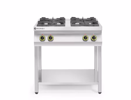 Gasolspis Kitchen Line 4-brännare öppen stativ, HENDI, Kitchen Line, 19kW, 800x700x(H)900mm