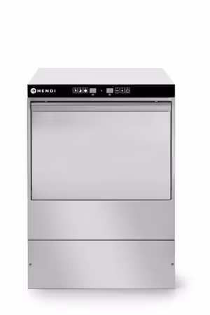 Glasdiskmaskin 40x40 - elektronisk styrning, HENDI, Kitchen Line, 230V/2800W, 470x510x(H)710mm