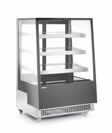 Kyldisplayer med tre lutande hyllplan, Arktic, 230V/490W, 833x900x(H)1460mm