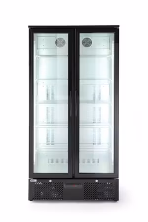 Barkyl två dörrar, Arktic, 384L, svart, 230V/365W, 940x635x(H)1983mm