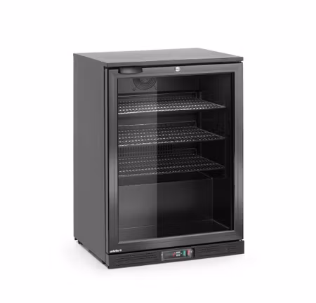 Barkyl en dörr, Arktic, 105L, svart, 230V/120W, 600x530x(H)870mm