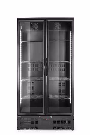 Barkyl två dörrar, Arktic, 477L, svart, 230V/365W, 530x900x(H)1820mm