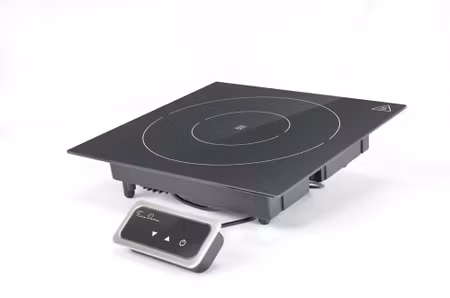 Induktionsvärmeplatta, fin Dine, svart, 230V/1000W, 350x397x(H)85mm
