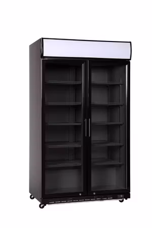 Barkyl, två dörrar, Arktic, kåpa med LED ljus, 827L, svart, 230V/480W, 1130x720x(H)2023mm