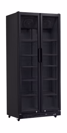 Barkyl, två dörrar, Arktic, 437L, svart, 230V/510W, 870x605x(H)1996mm