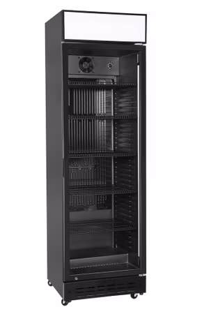 Barkyl, en dörr, Arktic, kåpa med LED ljus och strömbrytare, 274L, svart, 230V/250W, 600x577x(H)2029mm
