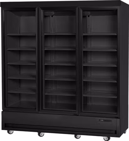 Displaykyl, Arktic, 15 hyllplan, 1075L, svart, 230V/550W, 1920x755x(H)2100mm