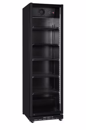 Barkyl, en dörr, Arktic, 5 hyllplan, 360L, svart, 230V/250W, 578x605x(H)1990mm