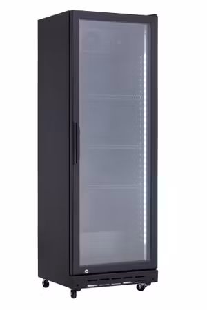 Barkyl, en dörr, Arktic, 5 hyllplan, 360L, svart, 230V/250W, 578x605x(H)1990mm