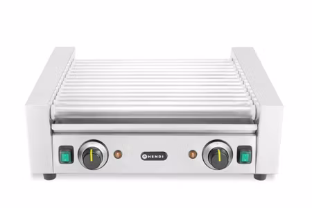 Korvrullgrill med två värmezoner, HENDI, 14 valsar, 230V/1230W, 566x640x(H)192mm