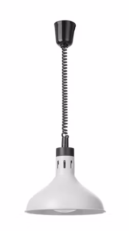 Höj- och sänkbar värmelampa, klockformad, HENDI, vit, 230V/250W, ⌀295x(H)207mm