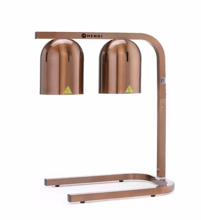 Infraröd matvärmare, HENDI, koppar, 230V/500W, 453x360x(H)790mm